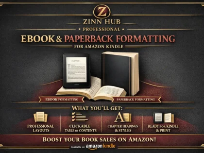 do ebook formatting paperback formatting for amazon kindle