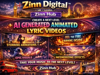 create a next level ai generated animated lyric video