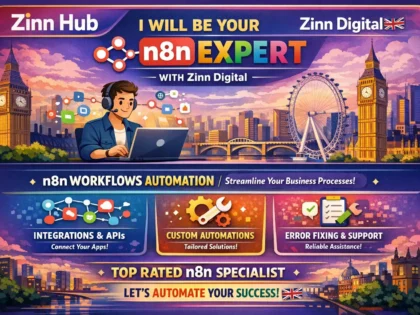 Be your n8n expert with Zinn Digital ™