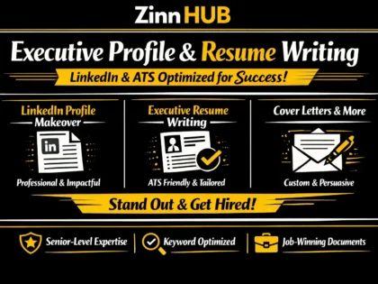 Do Linkedin Profile Writing Resume Writing With Ats Optimization For Executive