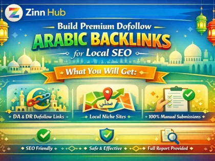 build premium dofollow arabic backlinks for local seo