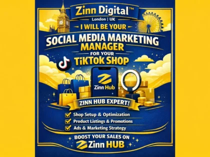 Be your social media marketing manager for your business TikTok shop