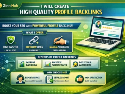 create high quality profile backlinks