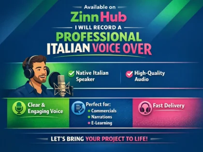 record a professional male italian voice over
