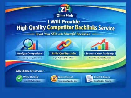 provide high quality competitor backlinks service