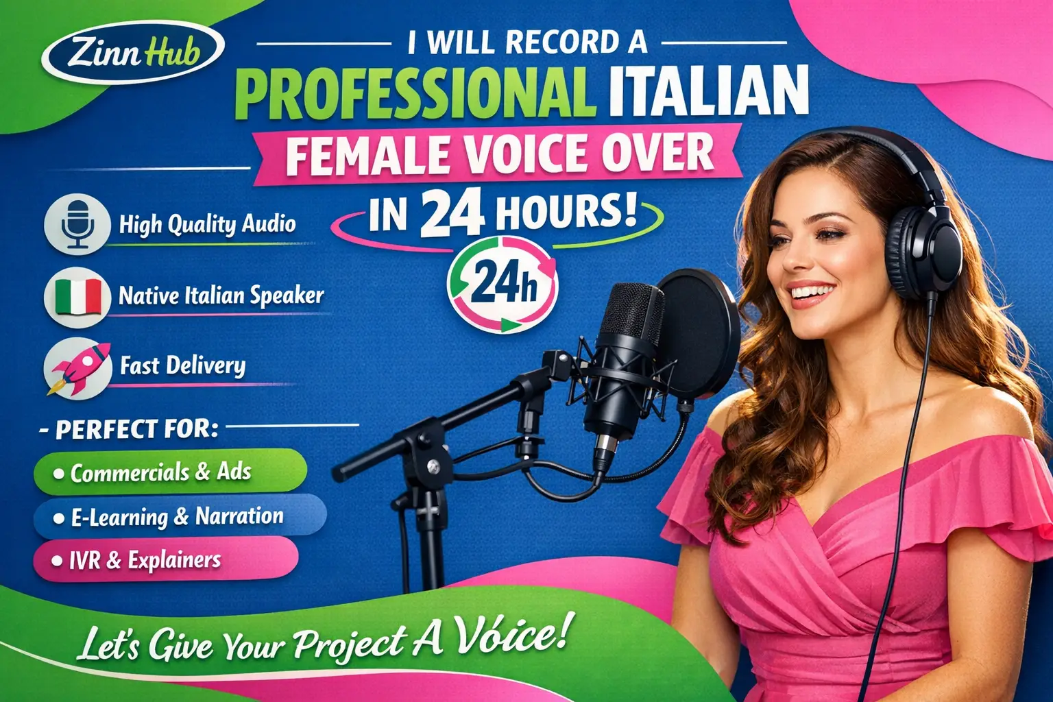 Record A Professional Italian Female Voice Over In 24H 1 Record A Professional Italian Female Voice Over In 24H