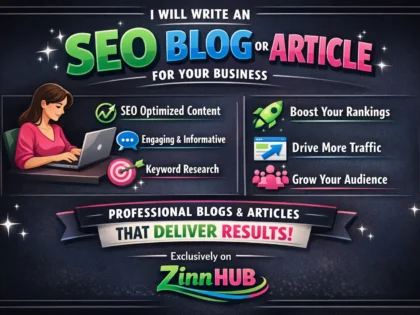 write an SEO blog or article for your business