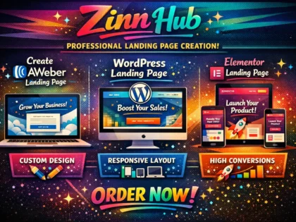 create aweber landing page