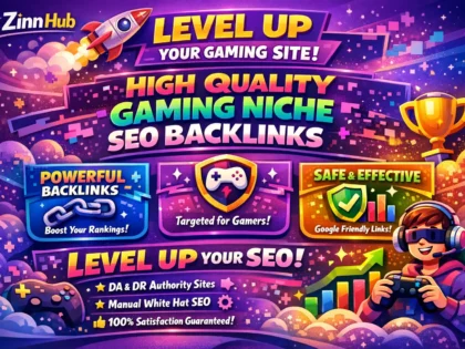 Do High Quality Gaming Niche Related Seo Backlinks