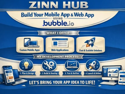 build your mobile app and web app using bubble io
