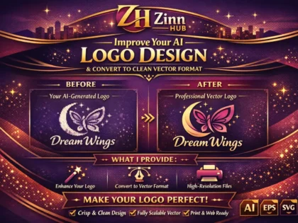 Improve Your Ai Logo Design And Convert It To Clean Vector Format