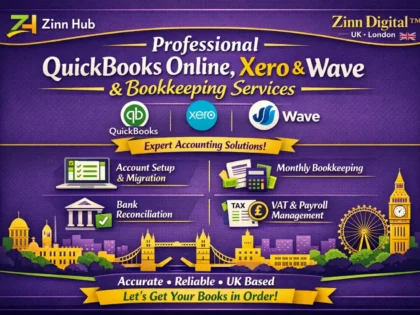 Professional QuickBooks Online, Xero & Wave setup and bookkeeping services