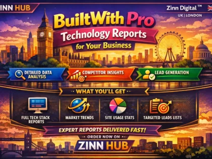 Provide comprehensive BuiltWith Pro account reports for your business