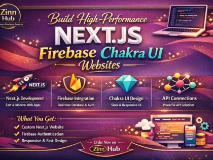 Build high-performance NextJS Firebase ChakraUI API integration website