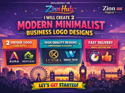 Create 2 modern minimalist business logo designs