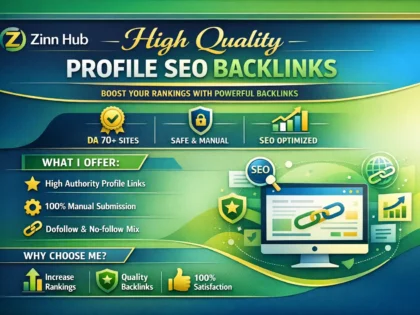 high quality profile SEO backlinks