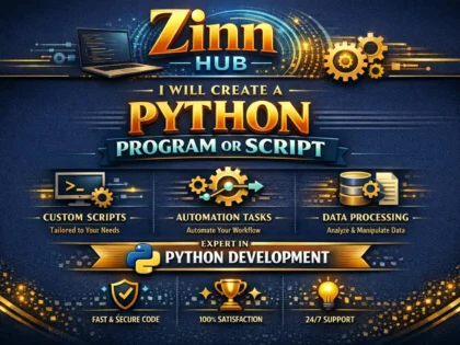 create a python program or python script