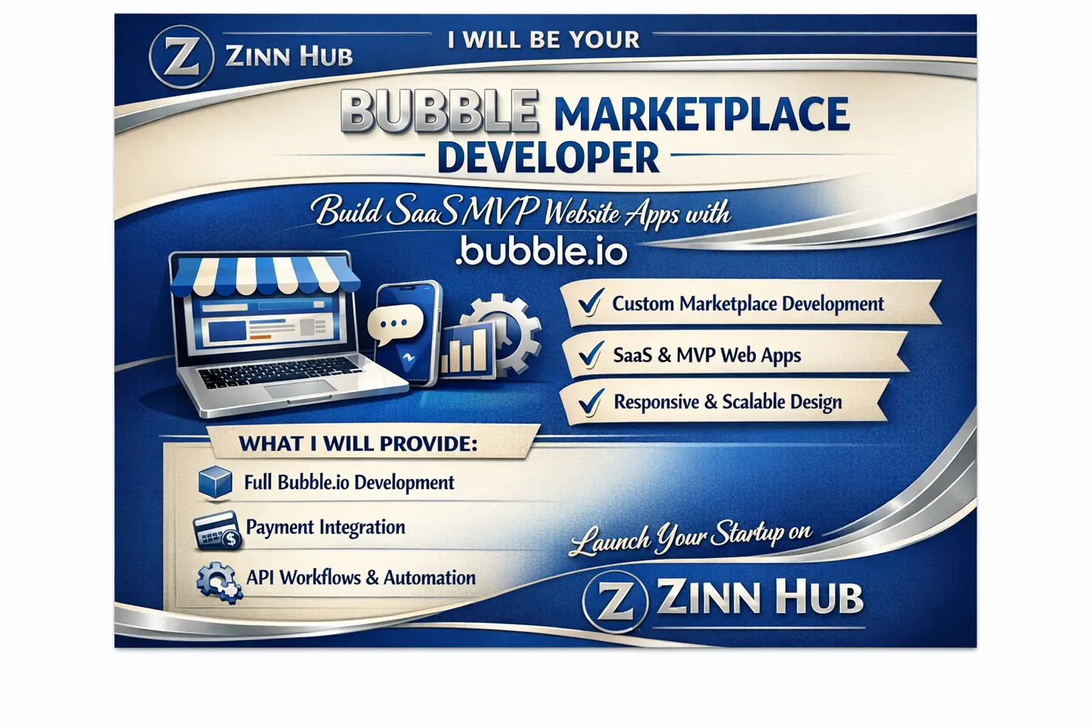 Be Your Bubble Marketplace Developer, Build Saas Mvp Website Apps With Bubble Io 1 Be Your Bubble Marketplace Developer