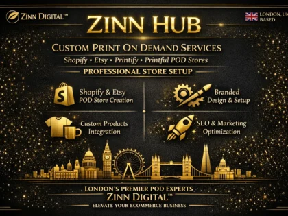 Custom Print On Demand Services: Shopify