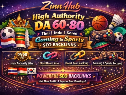 High Authority Da 60 To 80 Thai Indo Korea Gaming Sports Dofollow Seo Backlinks