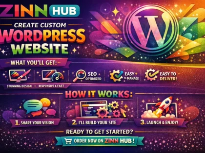 create custom wordpress website