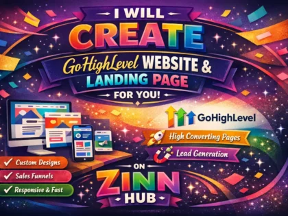 create gohighlevel website and gohighlevel landing page