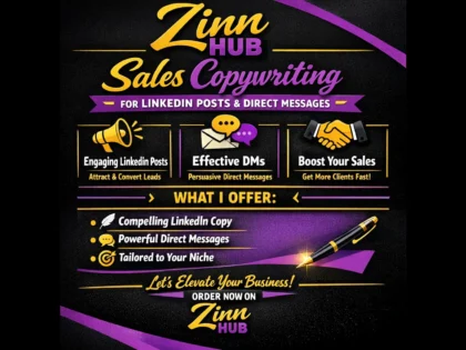 do sales copywriting for linkedin post and direct messages