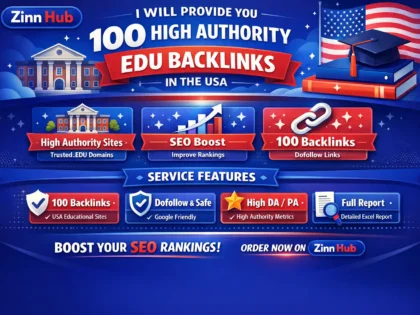 provide you 100 high authority educational USA link building SEO backlinks