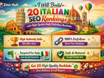 Build 20 Italian Seo Rankings With High Quality Italy Dofollow Backlinks