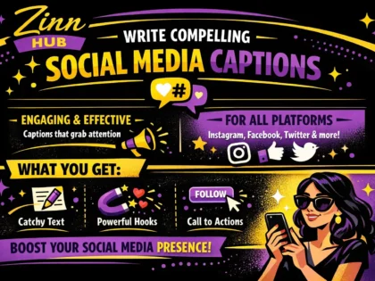 write compelling social media captions