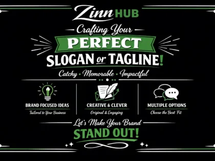 write a slogan or tagline for your brand or business