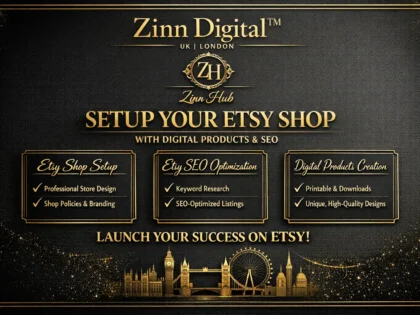 setup etsy shop with digital products