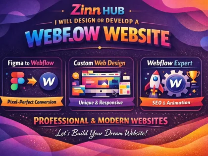 design or develop a webflow website