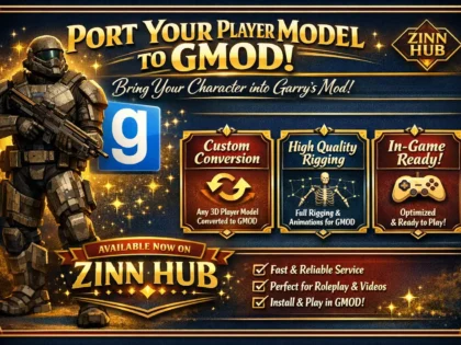 port your player model to gmod aka garrys mod