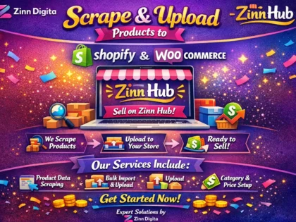 do scrape products and upload in shopify or woocommerce