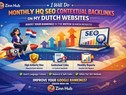 do monthly HQ SEO contextual backlinks on my dutch websites