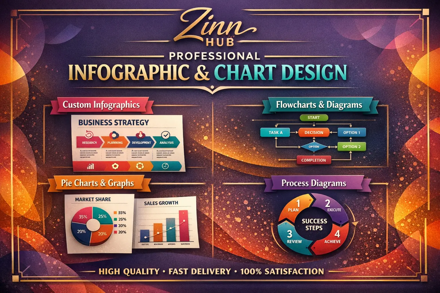 Design Infographics, Flowcharts, Diagrams, And Pie Charts 1 Design Infographics