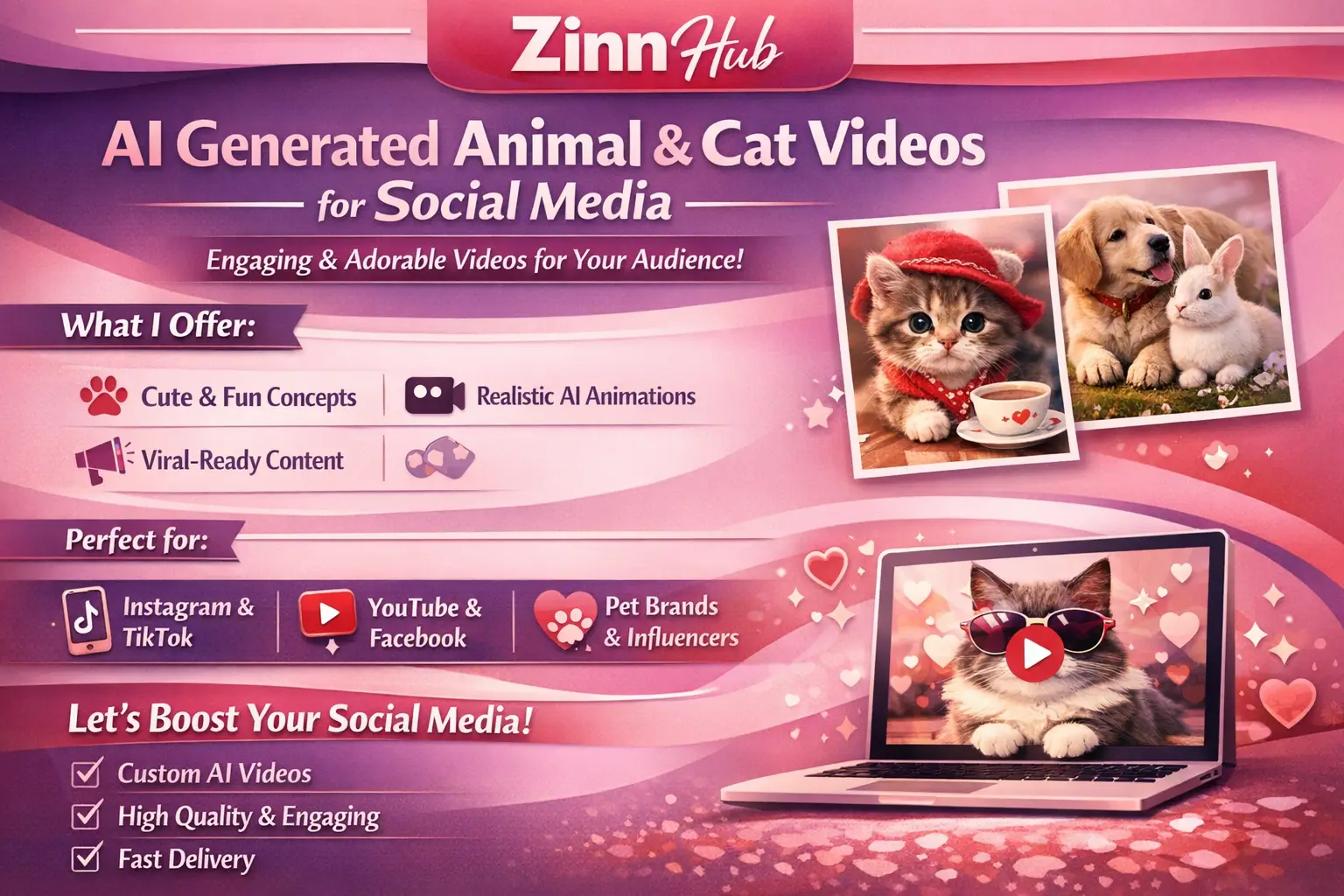 Create Ai Generated Animal And Cat Videos For Social Media 1 Create Ai Generated Animal And Cat Videos For Social Media