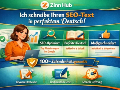 write your SEO text in perfect german