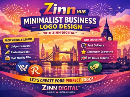 Create minimalist business logo design with Zinn Digital ™