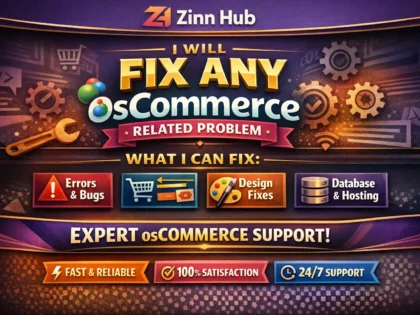 fix any oscommerce related problem