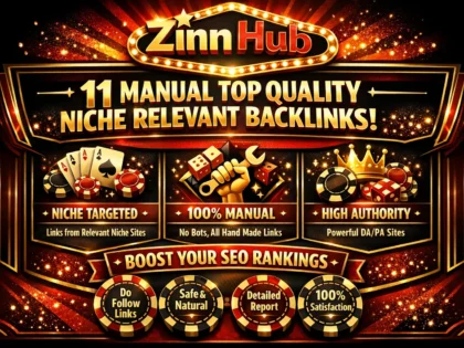 Do 11 Manual Top Quality Niche Relevant  Backlinks