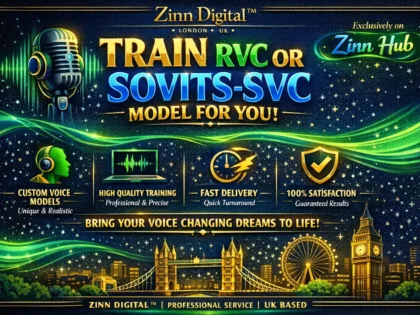 train rvc or sovitssvc model for you
