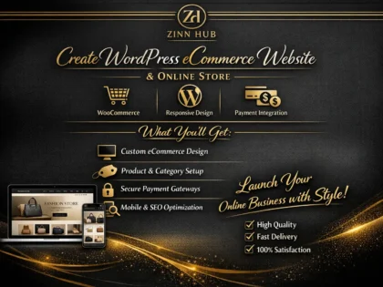 create wordpress ecommerce website