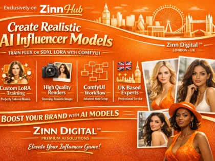 make realistic ai influencer model train flux or sdxl lora with comfyui workflow