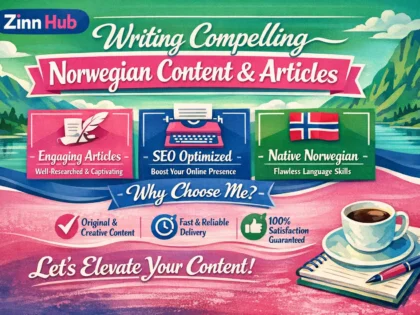 write compelling norwegian content and articles