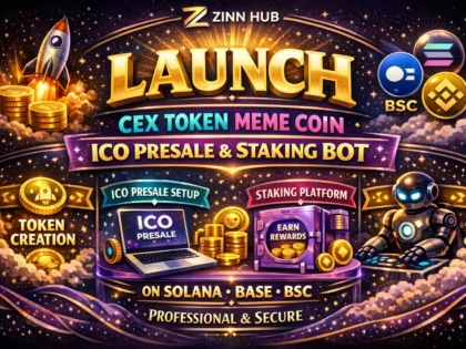 Launch Cex Token Meme Coin Ico Presale Staking Launchpad Bot On Solana Base Bsc
