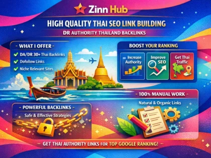 do high quality thai dofollow SEO link building DR authority thailand backlink