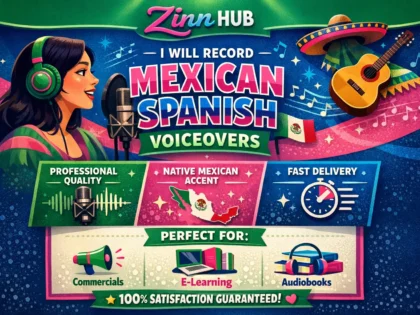 record mexican spanish voiceovers
