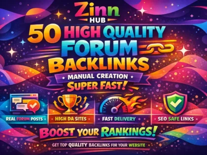 create 50 high quality forum manual backlink super fast